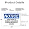 Signmission This Door To Remain Unlocked During Business Hours, 24 in W x Rectangle, Aluminum OS-2PACK-NS-A-1824-L-18605 - alternate 4